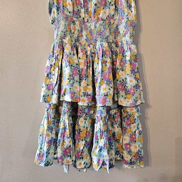 NWT Patrons Of Peace Daisy Sundress Floral Print Mini Feminine Sun Dress Size XS - Picture 5 of 15